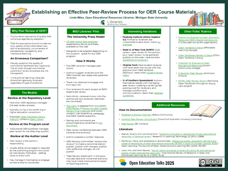 Establishing an Effective Peer-Review Process for OER Course Materials